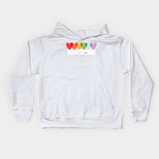 PRIDE - Love Wins - ALWAYS Kids Hoodie